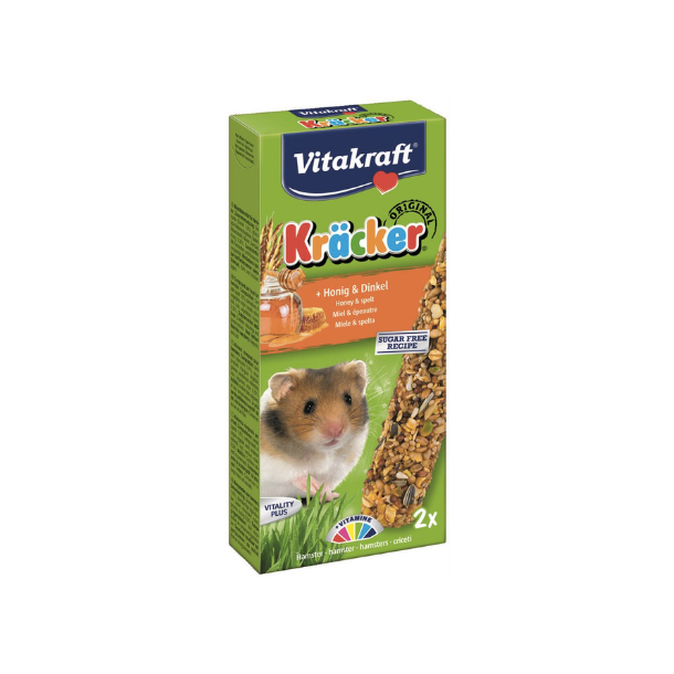 Vitakraft Krcker 2-pak frstang m. honning/spelt - hamster